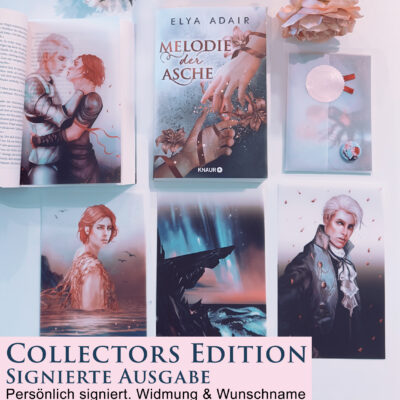 Collectors Edition - Melodie der Asche (signiert, mit 4 Page Overlays, Illustrationen & extra Goodie) - BL / Boyslove / Queer / High Fantasy Buch
