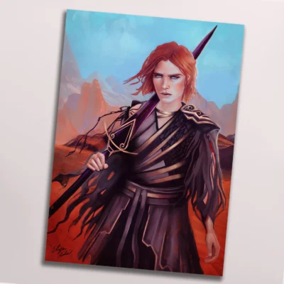 Fine Art Print Eye to Eye with a Monster - Melodie der Asche - BL / Boyslove / Queer / High Fantasy Buch (signiert)