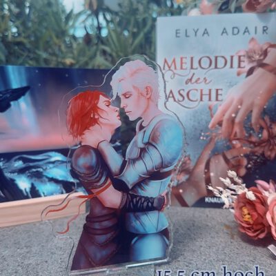 Acrylaufsteller 15,5cm hoch - Melodie der Asche passend zum Buch BL-Fantasy doppelseitig bedruckt & transparent - Acrylic Standee- BL / Boyslove / Queer / High Fantasy